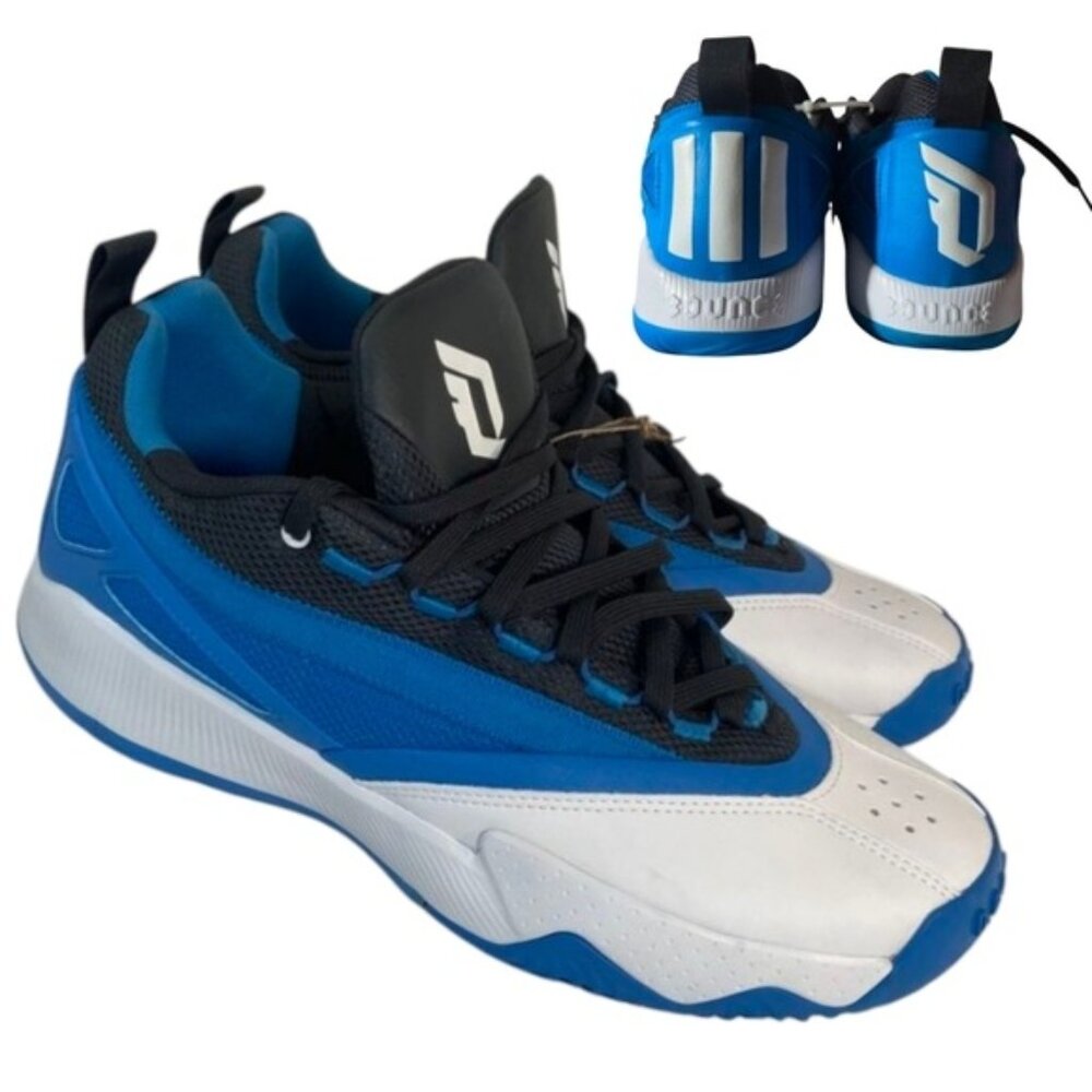 Adidas Dame Certified 2 Men 13 Low Lillard Black Solar Blue Basketball 022025